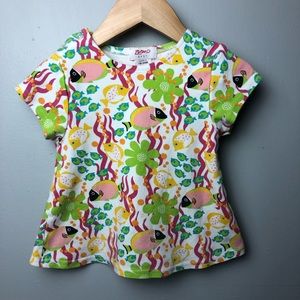 Zutano baby girl fish top size 18-24 months